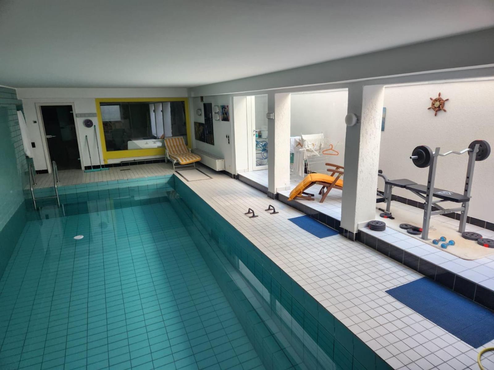 Villa Casa Blanca Mit Privatem Schwimmbad 26 Grad Und Sauna ドゥイスブルグ エクステリア 写真